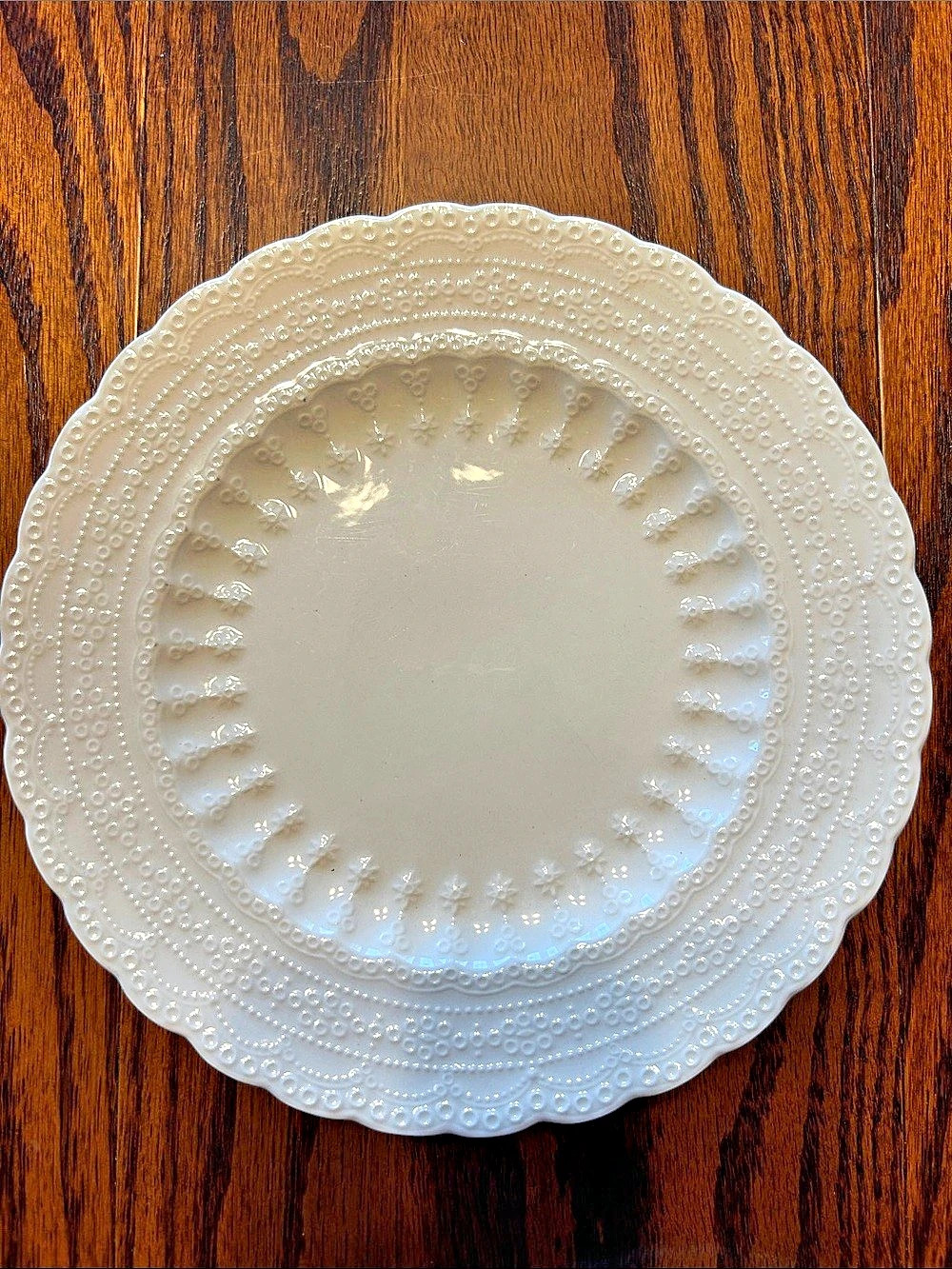 Spode 's Jewel Creamware salad Plate, White